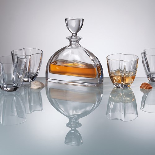 Bohemia Nemo Crystal Decanter Set with 6 Nemo Glasses - Top-Rated